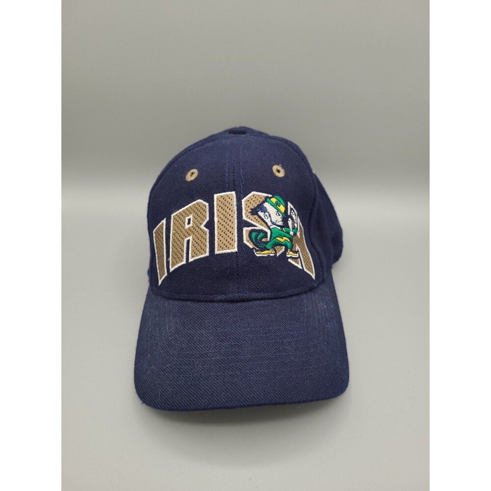 Notre Dame Top of the World Embroidered Cap Hat One Size One Fit Blue Gold